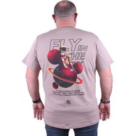 Starbattal 23110 Toprak Büyük Beden Erkek T-shirt