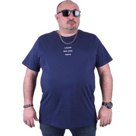 Starbattal 23111 Marin Büyük Beden Erkek T-shirt