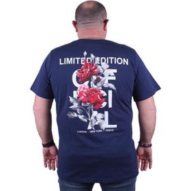 Starbattal 23111 Marin Büyük Beden Erkek T-shirt