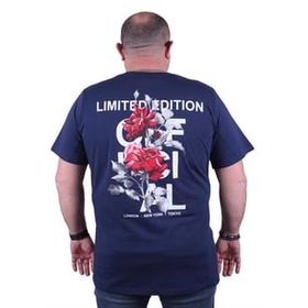 Starbattal 23111 Marin Büyük Beden Erkek T-shirt