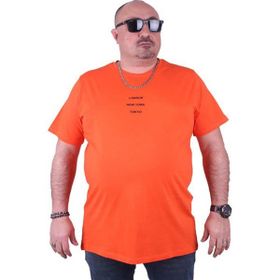 Starbattal 23111 Turuncu Büyük Beden Erkek T-shirt
