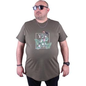 Starbattal 23114 Haki Büyük Beden Erkek T-shirt