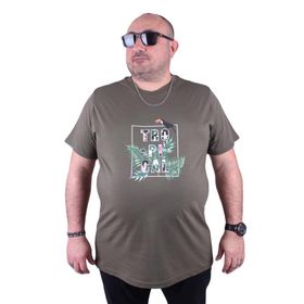 Starbattal 23114 Haki Büyük Beden Erkek T-shirt
