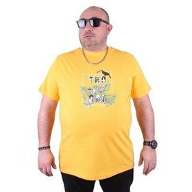Starbattal 23114 Sarı Büyük Beden Erkek T-shirt