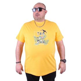 Starbattal 23114 Sarı Büyük Beden Erkek T-shirt