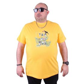 Starbattal 23114 Sarı Büyük Beden Erkek T-shirt