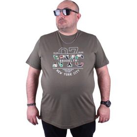 Starbattal 23115 Haki Büyük Beden Erkek T-shirt