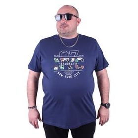 Starbattal 23115 Marin Büyük Beden Erkek T-shirt