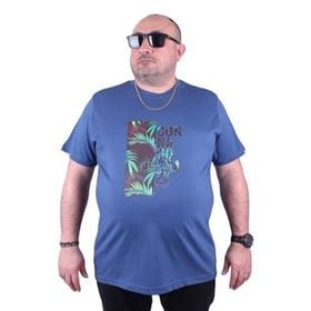 Starbattal 23116 İndigo Büyük Beden Erkek T-shirt