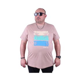 Starbattal 23118 Bej Büyük Beden Erkek T-shirt