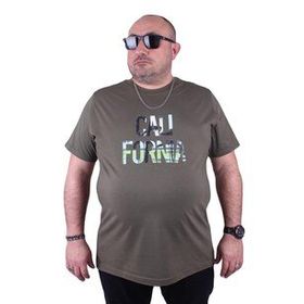 Starbattal 23120 Büyük Beden Haki Erkek T-shirt