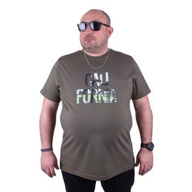 Starbattal 23120 Büyük Beden Haki Erkek T-shirt
