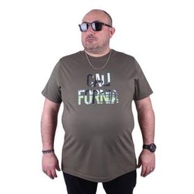 Starbattal 23120 Büyük Beden Haki Erkek T-shirt