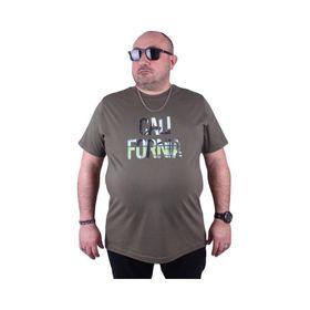 Starbattal 23120 Büyük Beden Haki Erkek T-shirt