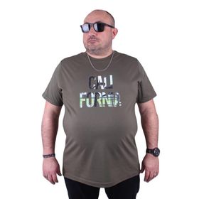Starbattal 23120 Büyük Beden Haki Erkek T-shirt