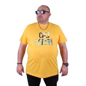 Starbattal 23120 Sarı Büyük Beden Erkek T-shirt