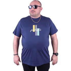 Starbattal 23121 Marin Büyük Beden Erkek T-shirt