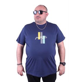 Starbattal 23121 Marin Büyük Beden Erkek T-shirt