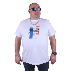 Starbattal 23124 Beyaz Büyük Beden Erkek T-shirt