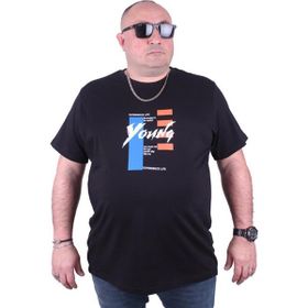 Starbattal 23124 Siyah Büyük Beden Erkek T-shirt