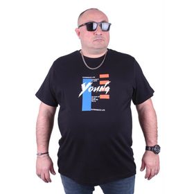 Starbattal 23124 Siyah Büyük Beden Erkek T-shirt