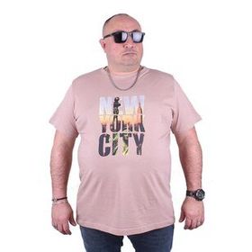 Starbattal 23125 Bej Büyük Beden Erkek T-shirt