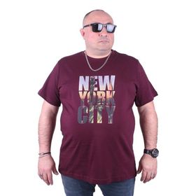 Starbattal 23125 Bordo Büyük Beden Erkek T-shirt