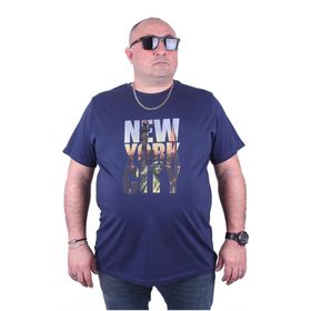 Starbattal 23125 Marin Büyük Beden Erkek T-shirt
