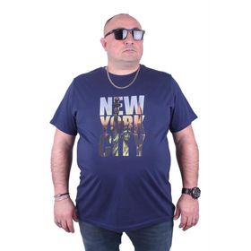 Starbattal 23125 Marin Büyük Beden Erkek T-shirt