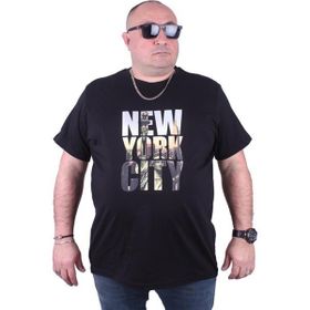 Starbattal 23125 Siyah Büyük Beden Erkek T-shirt