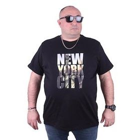 Starbattal 23125 Siyah Büyük Beden Erkek T-shirt