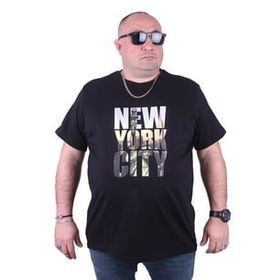 Starbattal 23125 Siyah Büyük Beden Erkek T-shirt