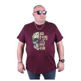 Starbattal 23126 Bordo Büyük Beden Erkek T-shirt