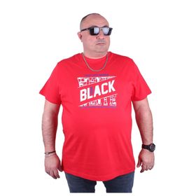 Starbattal 23127 Bordo Büyük Beden Erkek T-shirt