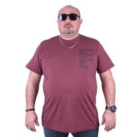 Starbattal 23128 Eflatun Büyük Beden Erkek T-shirt