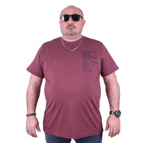 Starbattal 23128 Eflatun Büyük Beden Erkek T-shirt