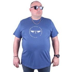 Starbattal 23130 İndigo Büyük Beden Erkek T-shirt