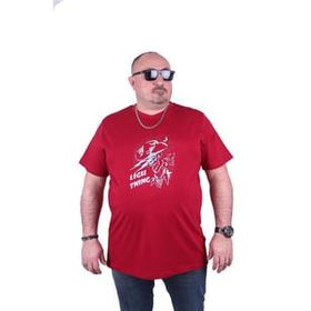 Starbattal 23132 Bordo Büyük Beden Erkek T-shirt