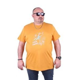 Starbattal 23132 Hardal Büyük Beden Erkek T-shirt