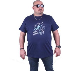 Starbattal 23132 Marin Büyük Beden Erkek T-shirt