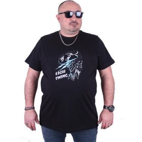 Starbattal 23132 Siyah Büyük Beden Erkek T-shirt