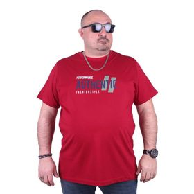 Starbattal 23134 Bordo Büyük Beden Erkek T-shirt