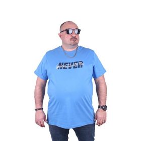 Starbattal 23135 Büyük Beden Mavi Erkek T-shirt