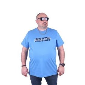 Starbattal 23135 Büyük Beden Mavi Erkek T-shirt