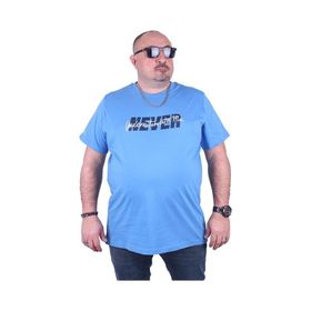 Starbattal 23135 Büyük Beden Mavi Erkek T-shirt
