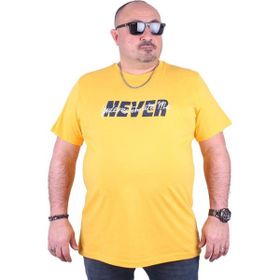 Starbattal 23135 Büyük Beden Sarı Erkek T-shirt