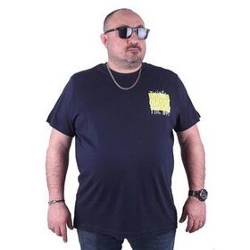 Starbattal 23137 Lacivert Büyük Beden Erkek T-shirt