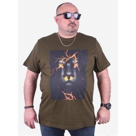 Starbattal 23138 Askeri Yeşil Büyük Beden Erkek T-shirt