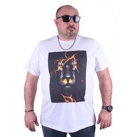 Starbattal 23138 Beyaz Büyük Beden Erkek T-shirt