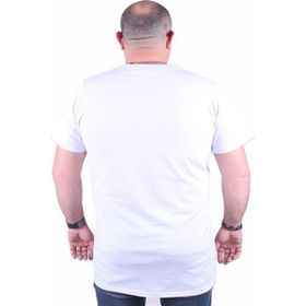 Starbattal 23138 Beyaz Büyük Beden Erkek T-shirt